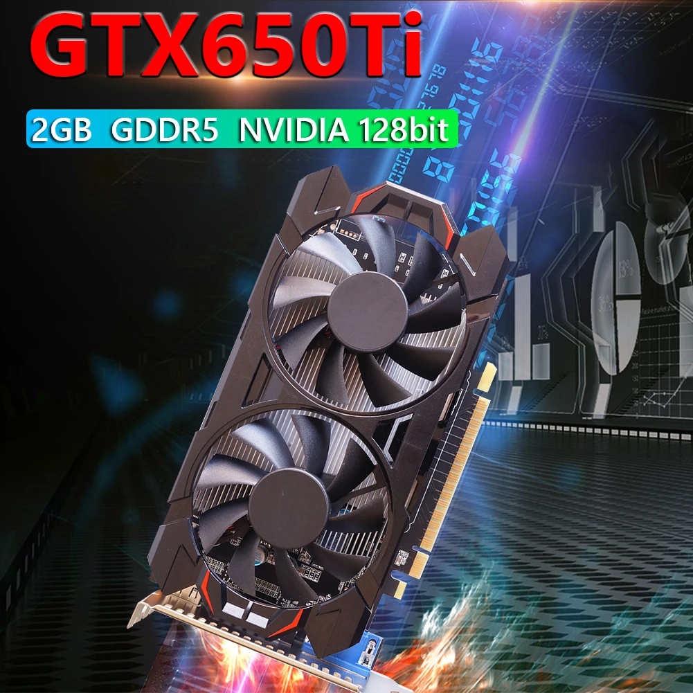 Игровая графическая карта GTX650Ti/GTX 750Ti/GTX 1050Ti 2 ГБ 4 Гб 128 бит GDDR5 NVIDIA PCI-E 3 0