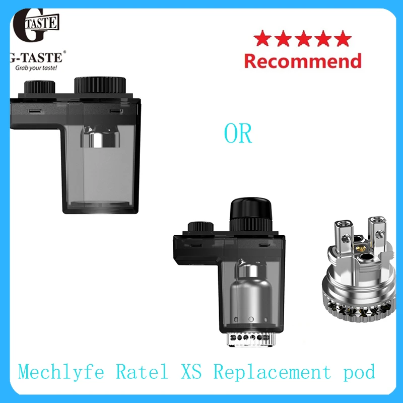 Новейшая запасная капсула Mechlyfe Ratel XS емкостью 5 мл с системой заправки для вейпа AIO