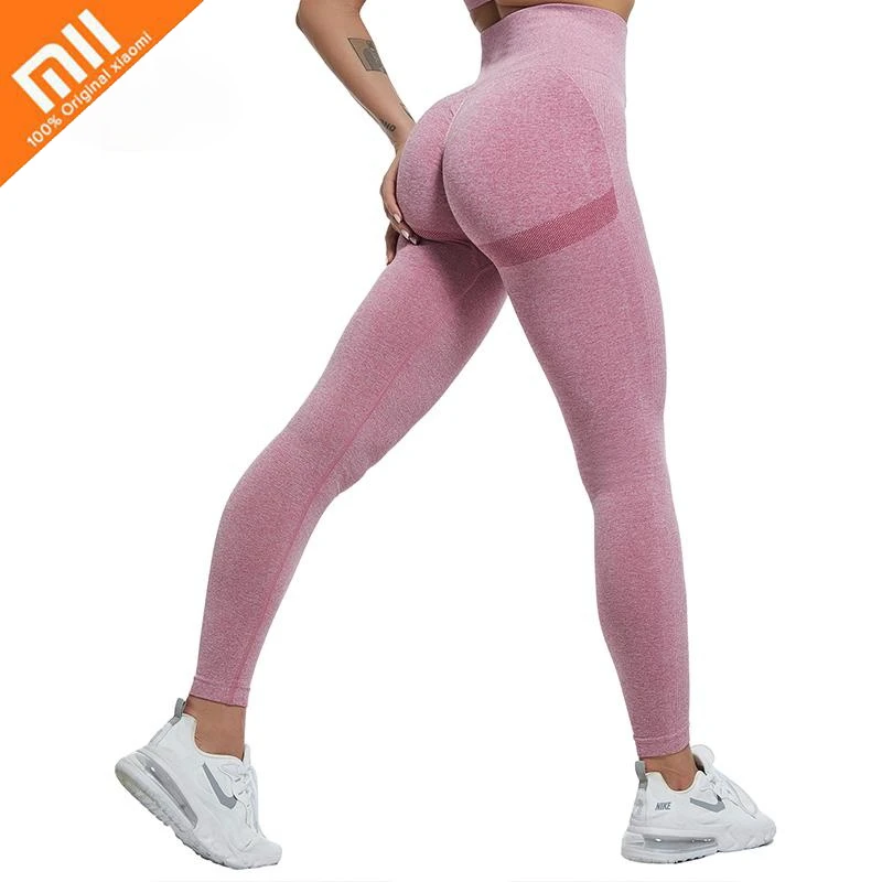 

Xiaomi Women High Waist Leggings for Fitness Ladies Sexy Bubble Butt Gym Sports Workout Leggings Push Up Fitness Female Leggins