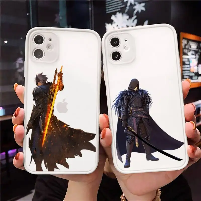 

Tales of Arise Phone Case For iPhone 12 11 Mini Pro XR XS Max 7 8 Plus X Matte transparent White Cover