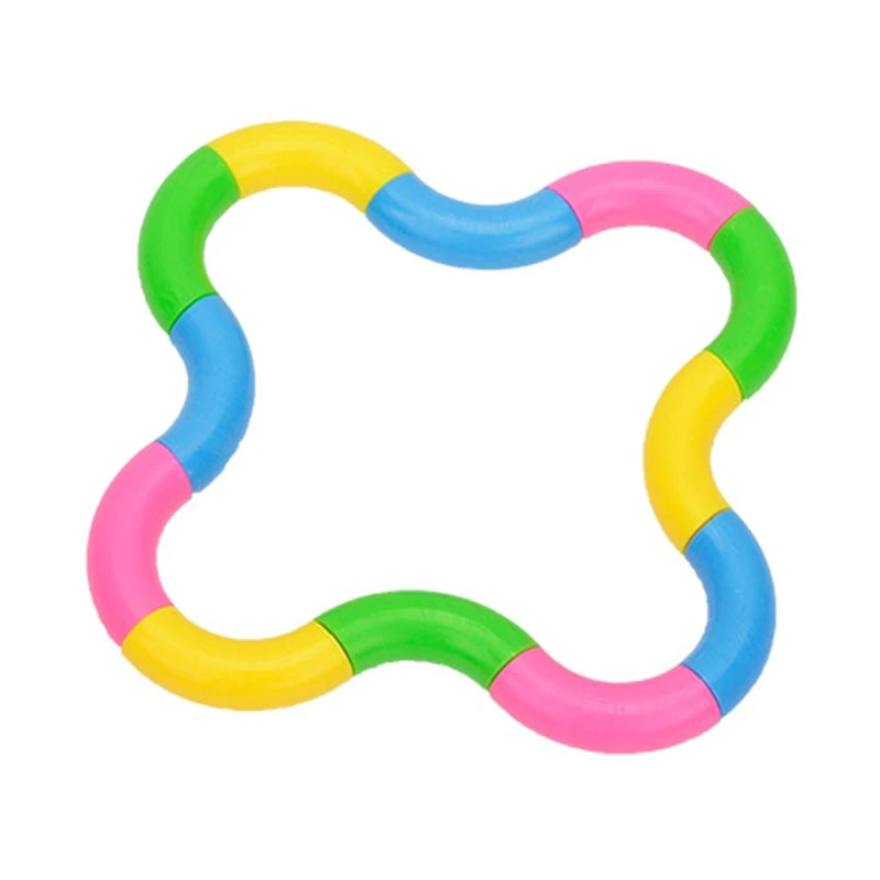 

Deform Rope Unzipping Vent Toys Rope Twist Puzzle Game Toy For Children Color Random