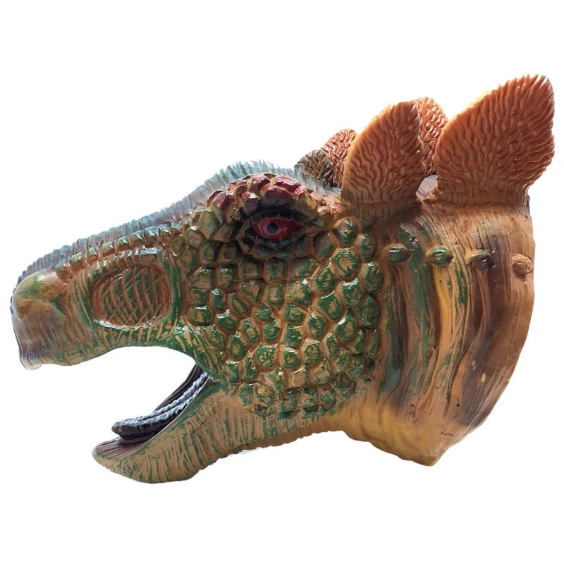 

Rubber Animal Head Hand Puppet Figure Toys Gloves Model Dinosaur Hand Puppet Toys for Children