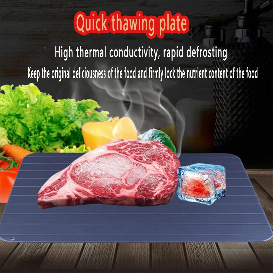 

Quick defrost tray defrost food meat fruit tray kitchen tool cooking fresh and healthy