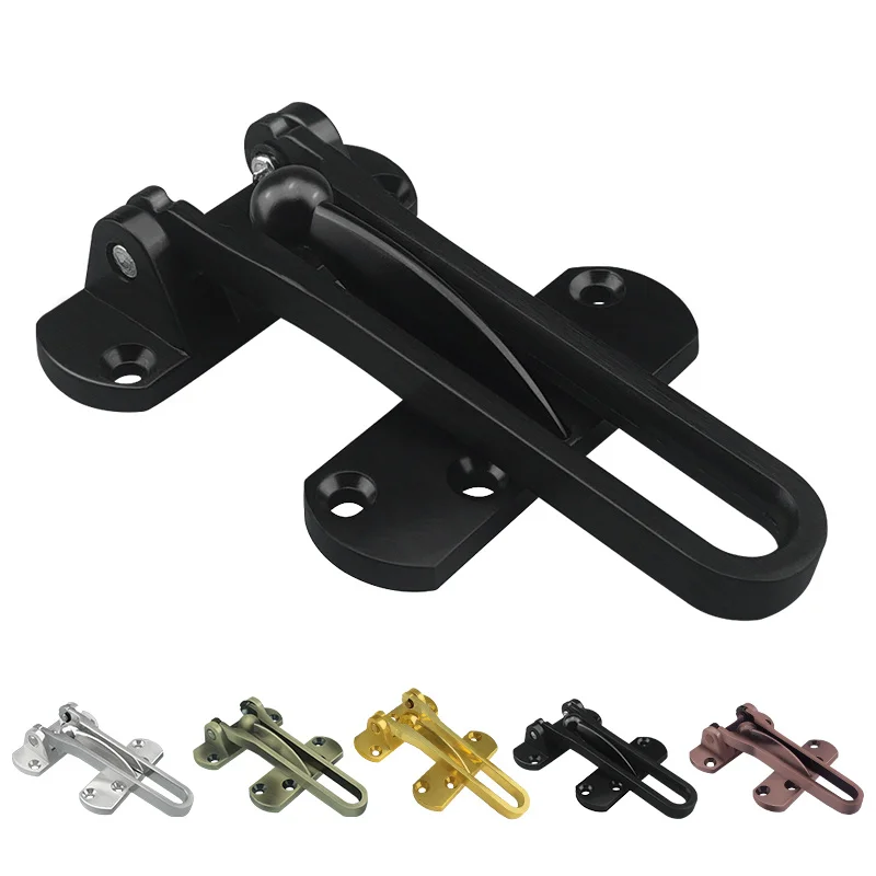

Zinc Alloy Anti-theft Window Clasp hold down clamp Front door chain lock latch Hasp Buckle for hotel Home child safety Hardware