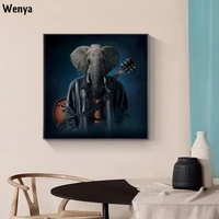 unique artwork butterfly guitar elephant canvas painting wall art poster prints wall pictures for living room home cuadros decor