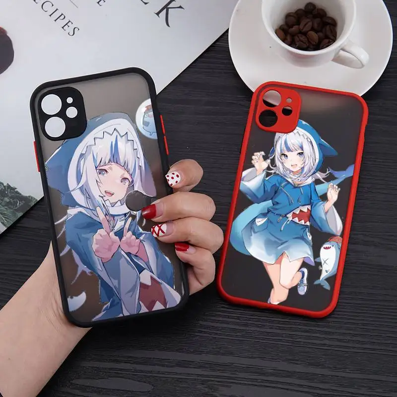 

Hololive Usada Pekora gawr gura Phone Case matte transparent For iphone 11 12 13 6 s 7 8 plus mini x xs xr pro max cover