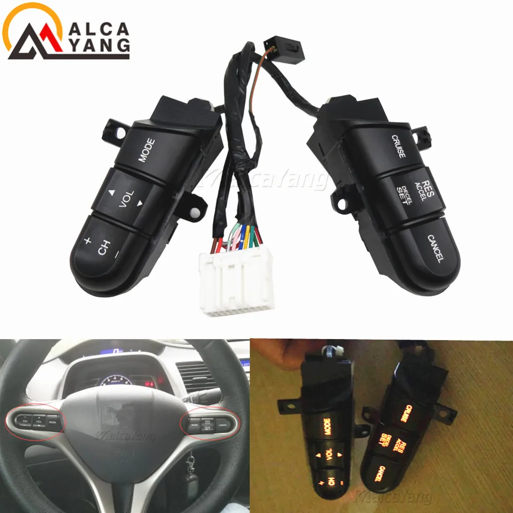 Круиз переключатель 36770 SNA A12 для Civic 06 11 рулевого колеса Автомобильный круиз аудио