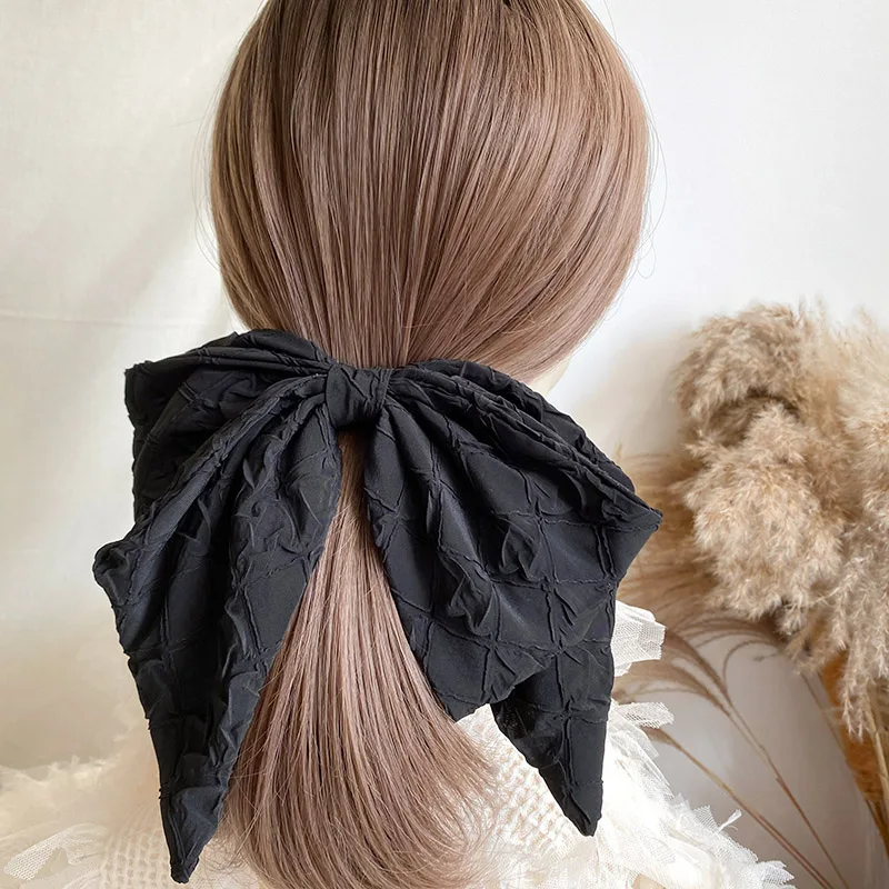 

Ретро негабаритная заколка с бантом модные атласные аксессуары для волос