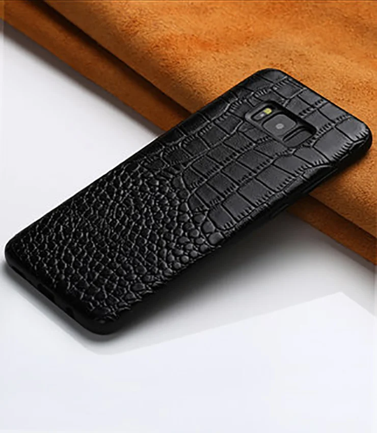 Новый чехол из натуральной кожи крокодила для samsung galaxy A50 A70 A40 A20 Note 8 9 10 S8 S9 S10