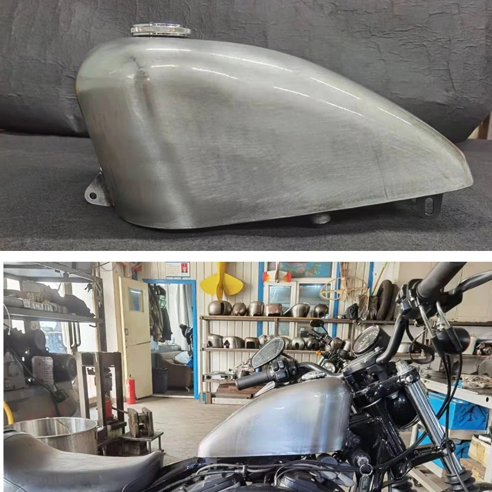 

2.11Gal 8L Petrol Gas Fuel Tank For Harley Sportster XL 1995-2003 Motorbike Handmade Motorcycle Gasoline Elding Oil Can With Cap