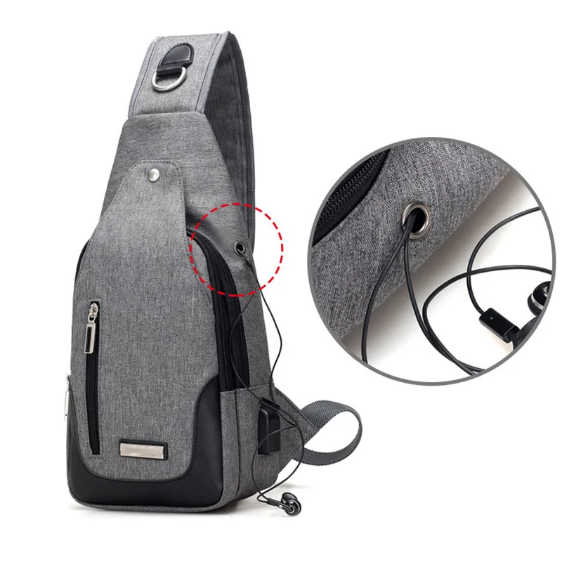 

2018 Fashion Multifunction Breast Men's Bag Oxford Sling Shoulder Military Male Bag Casual Crossbody Bags for Wen Sac