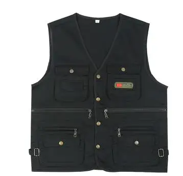 VESTS Мужские повседневные хлопковые жилеты размера плюс, мужские осенние жилеты, мужские весенние жилеты Chaleco Abrigo Manteau Arriba Chaqueta - Цвет: VESTS