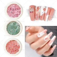 three dimensional nail art with drill wood pulp simulation flower handmade three dimensional nail stickers with drill nail art