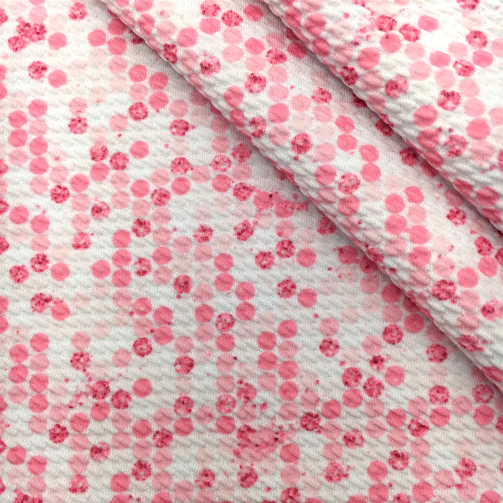 Хлопчатобумажная ткань с текстурой в виде пули розовая сова сердце День Святого