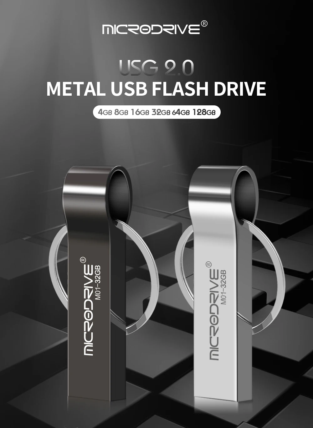 Металлический USB флеш-накопитель 8 ГБ 16 ГБ 32 ГБ 64 Гб брелок флеш-накопитель USB флеш-накопитель можно сделать индивидуальный логотип USB флешка Бесплатный брелок подарок