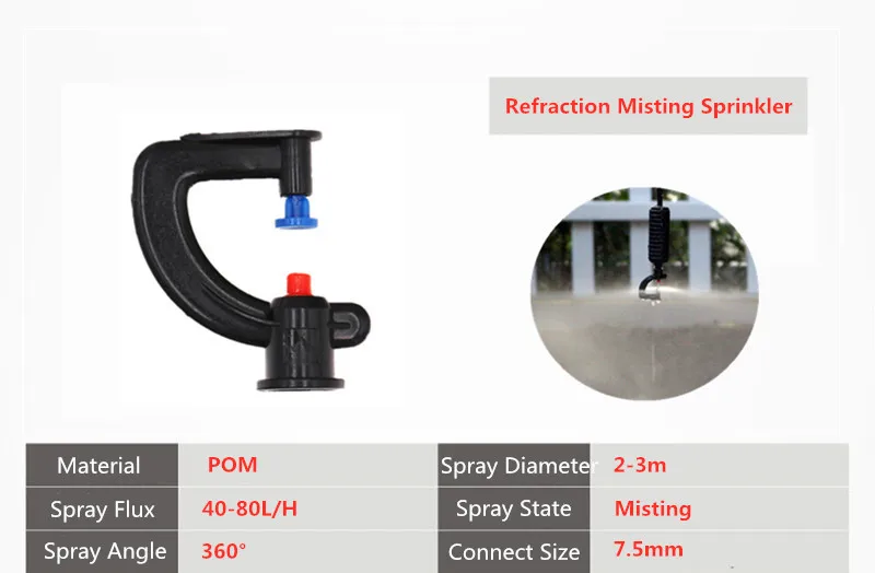 Быстрая доставка 100 шт огнеупорное сопло теплица полив сельскохозяйственное
