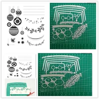 christmas decoration metal cutting dies and stamps diy scrapbooking photo album paper card decoration craft embossing template