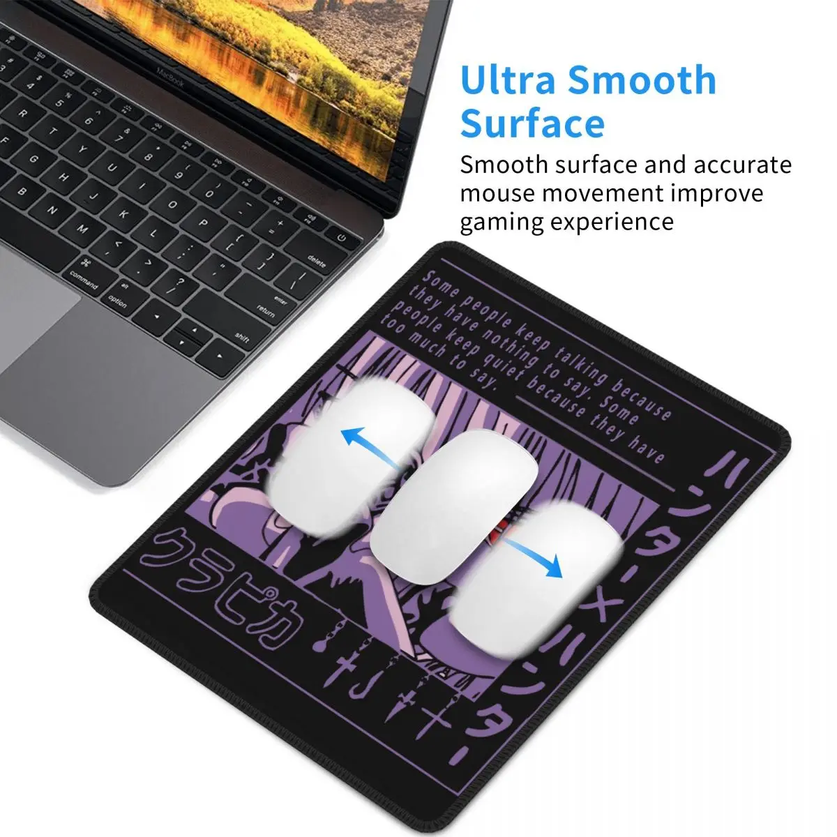 Unique Hunter X Mouse Pad Anime Manga Kurapika HxH Devil Eye with Locking Edge Mat Pads Rubber PC Table Decoration Cover | Компьютеры и