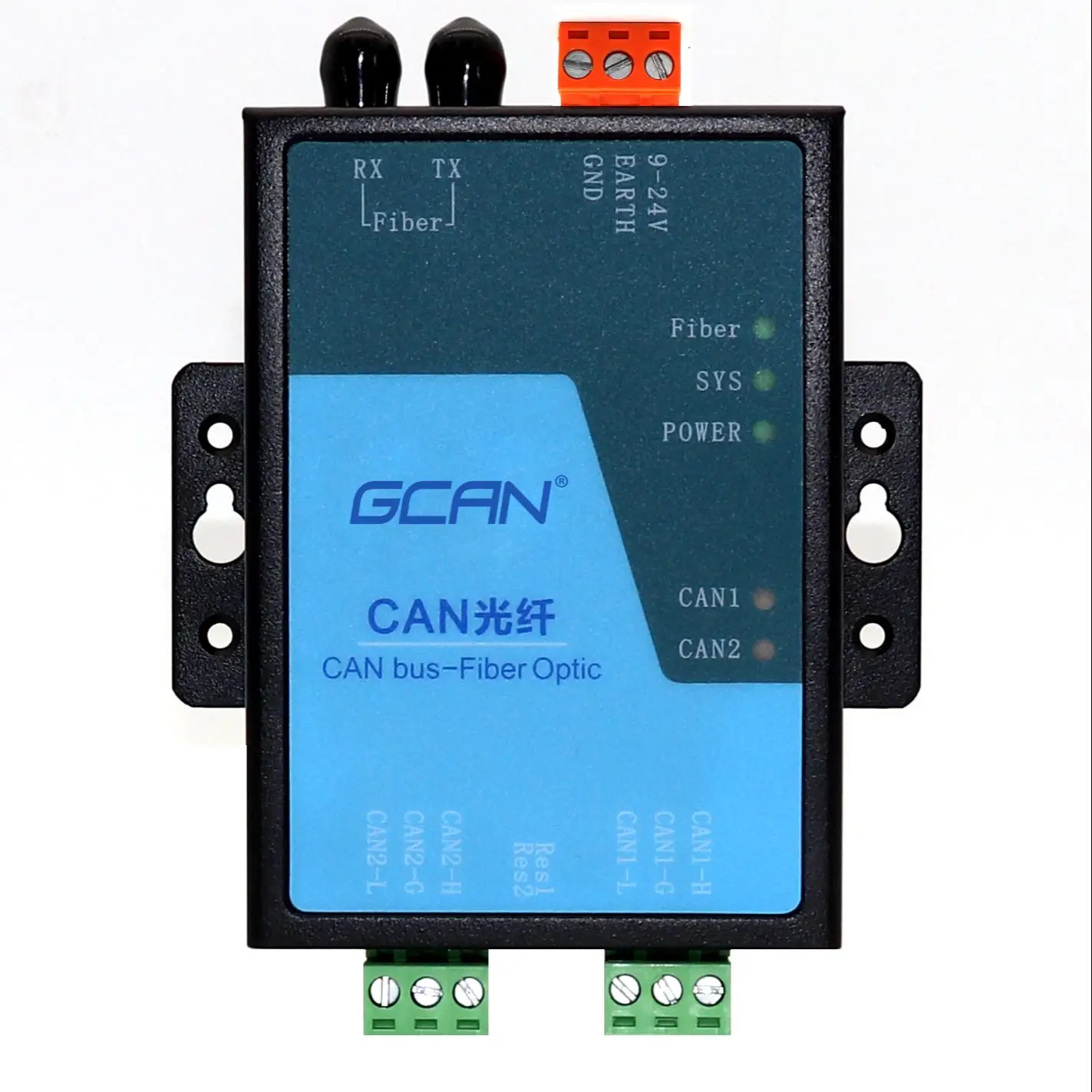 GCAN-208 1 Fiber-2 Can Industrial Internet Gateway Converter Realize Lossless Analysis Of Canbus Data And Optical Signal