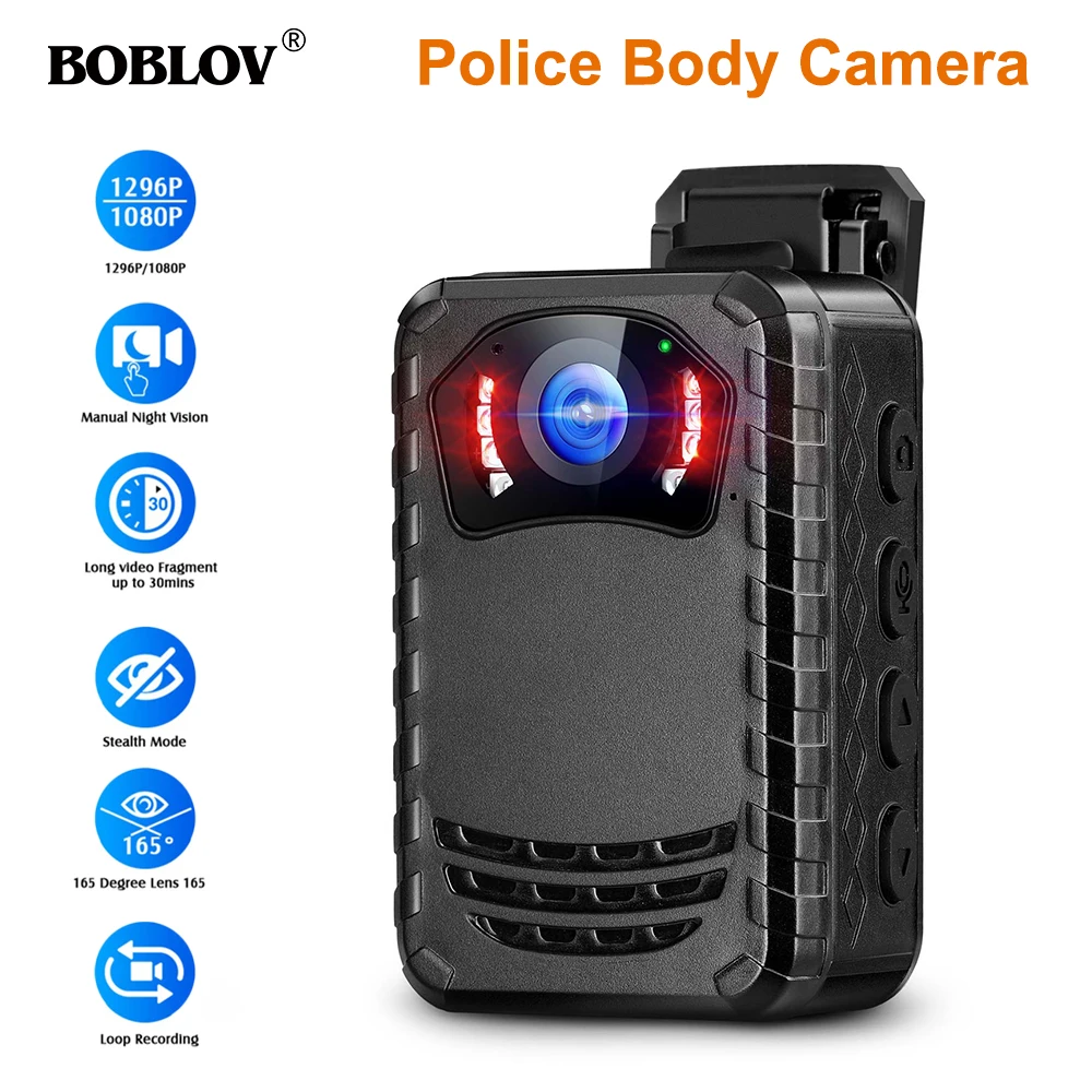 Мини камера BOBLOV N9 ночного видения Full HD 1296P компактная с поддержкой 256G DVR Прямая
