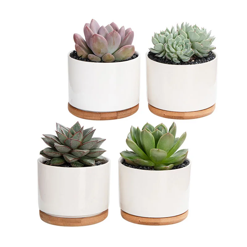Strongwell украшение цветочный горшок домашний садовый декор простой цилиндр белый