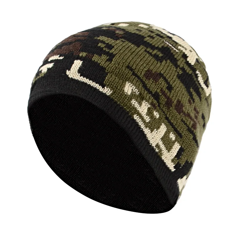 LIBERWOOD зимняя вязаная шапка для взрослых ACU Camo мягкие Меховые шапочки Skullies