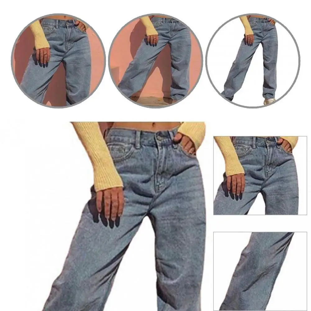 

Comfortable Hip Hop Style Women High Waist Casual Long Jeans for Going Out