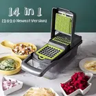 Многофункциональный Нож для овощей 7 лезвий для нарезки овощей, картофеля, сыра, терки, измельчитель, кухонные аксессуары