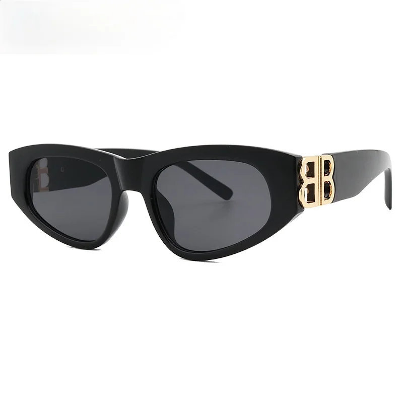 

2021 Trendy UV400 Eyewear Cat Eye Sunglasses Women Clear Brand Designer Sun Glasses