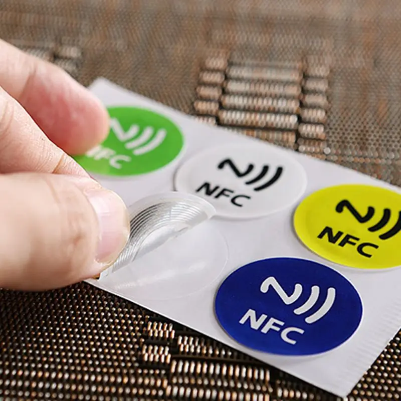 6 шт. NFC ярлыки наклейки анти Металл Ntag213 клейкая этикетка телефон металлический