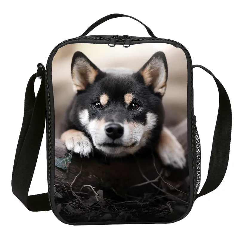 Small Lunch Bag Kids Boys Girls Funny Cute Animal Shiba Inu Prints Ice Insulated Thermal Picnic Lunchbox Handbags Sac A Main | Багаж и