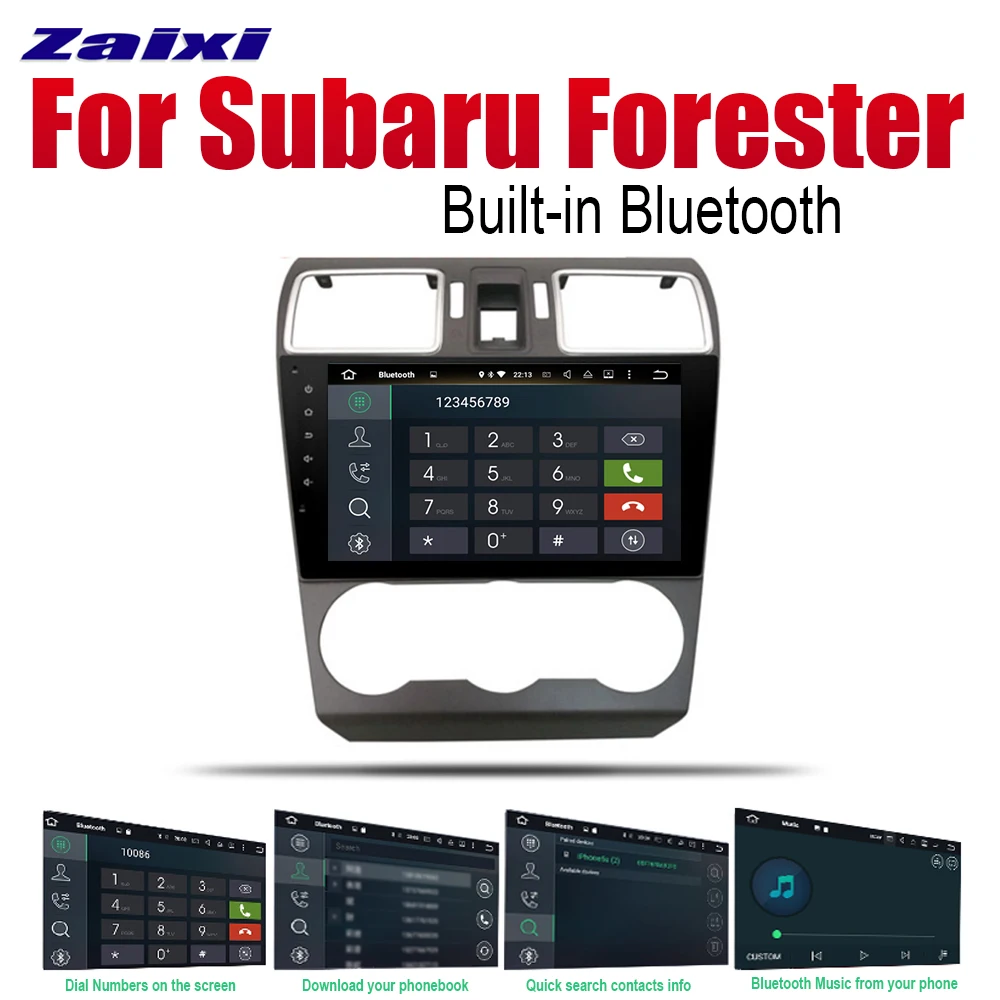 Автомагнитола ZaiXi для Subaru Forester мультимедийная стерео-система на платформе Android с