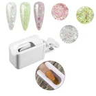 Контейнер для переработки пудры для ногтей двухслойный с воронкой Dip  Glitter, безопасный контейнер для погружения пудры, лоток для восстановления арта