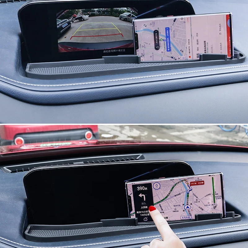 

Автомобиль мобильный телефон навигации кронштейн Противоскользящий Коврик Анти-скольжения Мат для Mazda Cx30 Cx-30 2020 2021