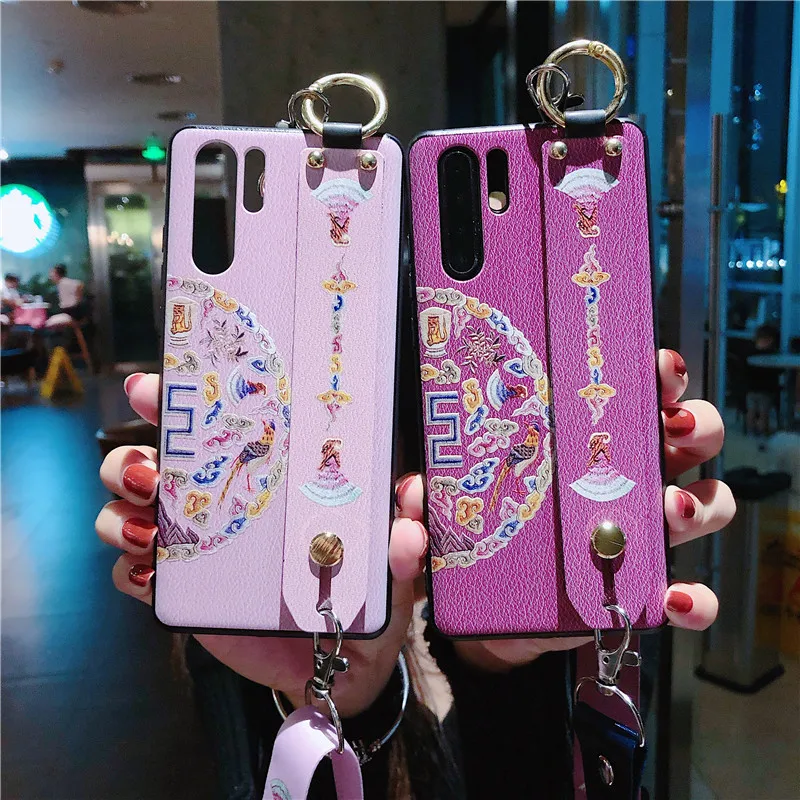 Роскошный чехол s для huawei P30 P20 mate 20 30 Pro Honor 10 Lite Play 3 Nova 4 8X задняя крышка чехол с держателем ремешок браслет-кольцо