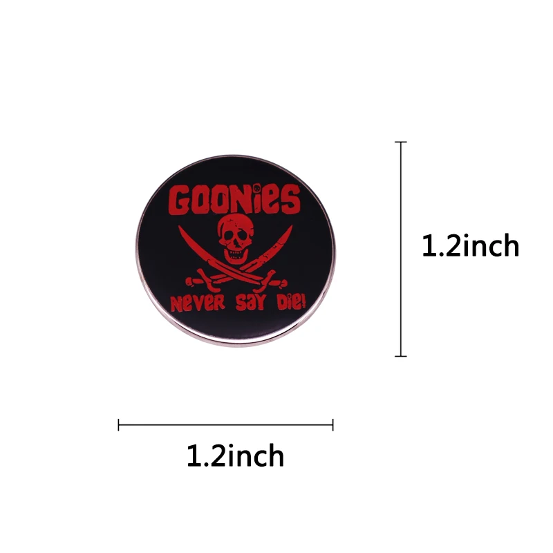 Goоны никогда не говорят штампованная эмалированная булавка группа post-rock из Blackpool