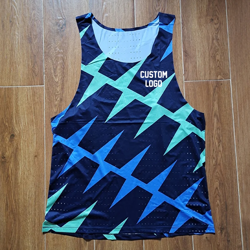 Мягкая ткань мужской бесшовный марафонский спортивный жилет для быстрого бега