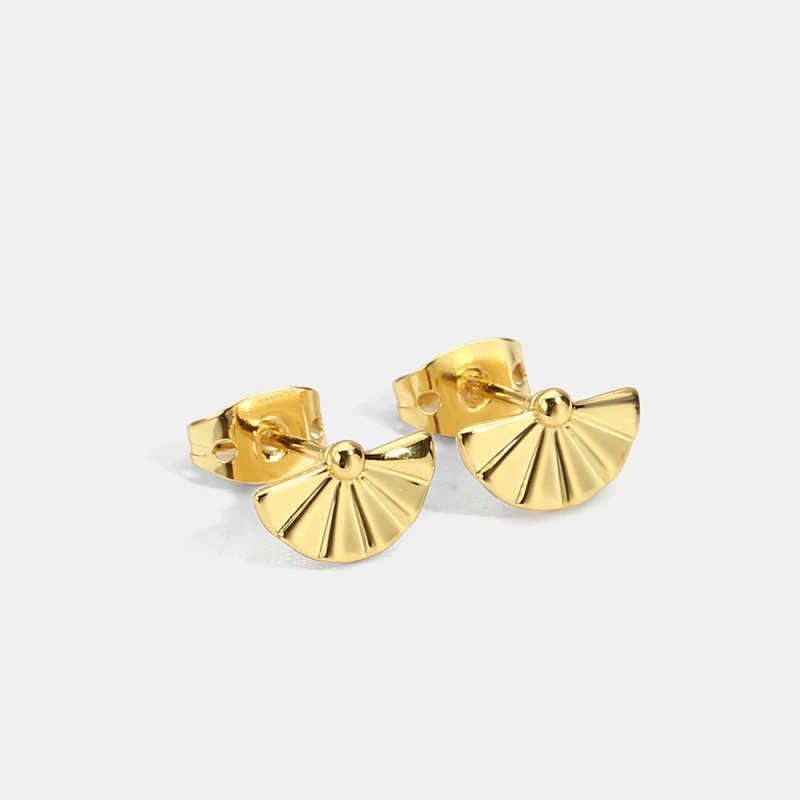 

TOSAKO Stud Earrings Gold Color Geometric Fashion Wedding Engagement for Women