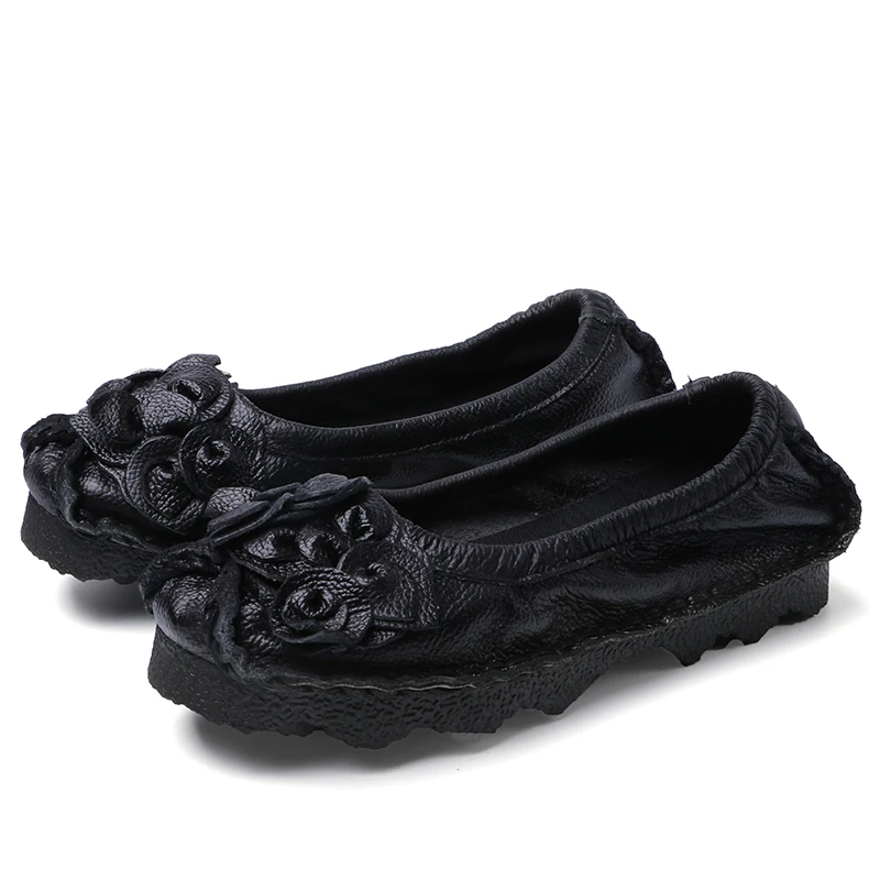 

Spring and autumn shoes flat heel soft bottom retro national style casual women's shoes