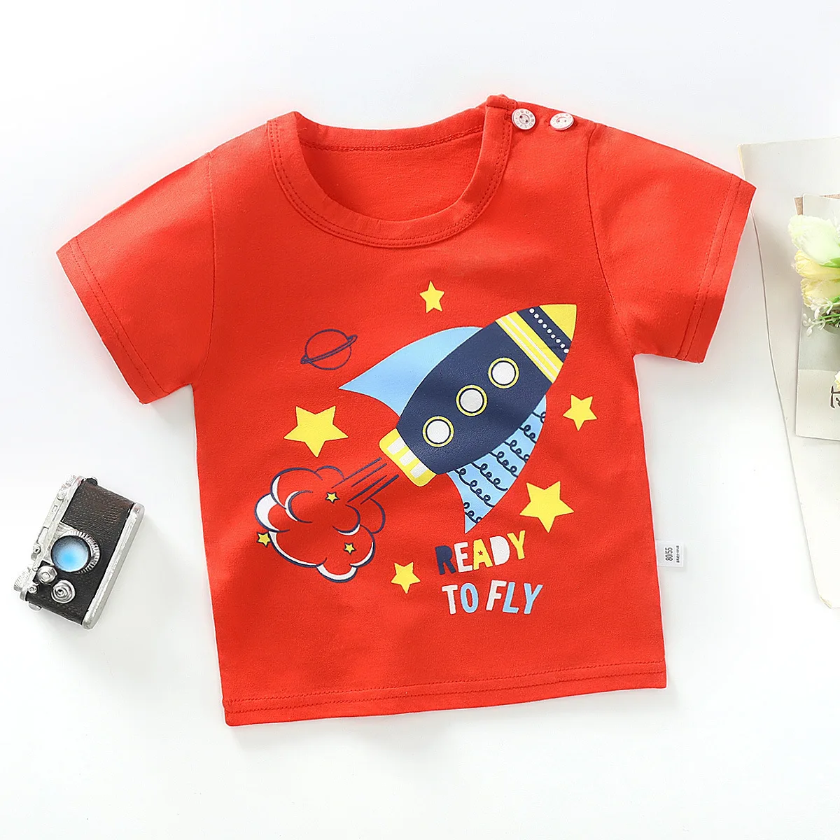 

New Children Tshirt Baby Boys T-shirts Kids Short Sleeve Summer Tee Girls Clothes Children Clothing Toddler TopsTwo pieces