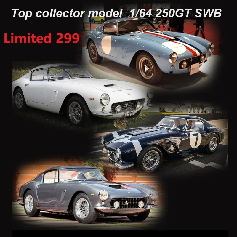 

Верхний коллектор модель 1:64 1963 250GT SWB Berlinetta модель автомобиля из смолы