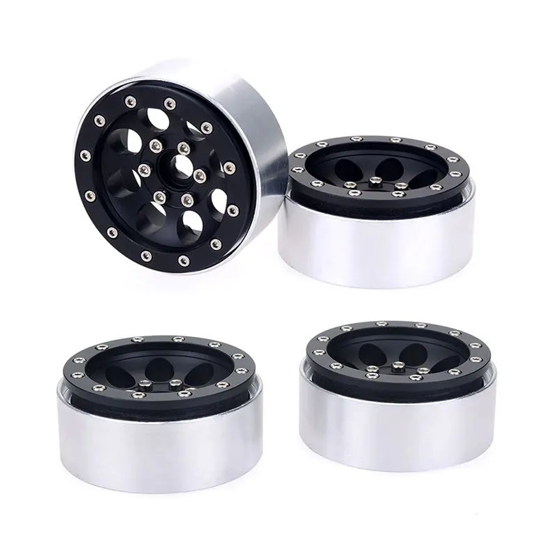 

4 шт., колесные диски из алюминиевого сплава, 1,9 дюйма, для 1/10 RC Crawler Axial SCX10 SCX10 II 90046 Traxxas TRX4 D90