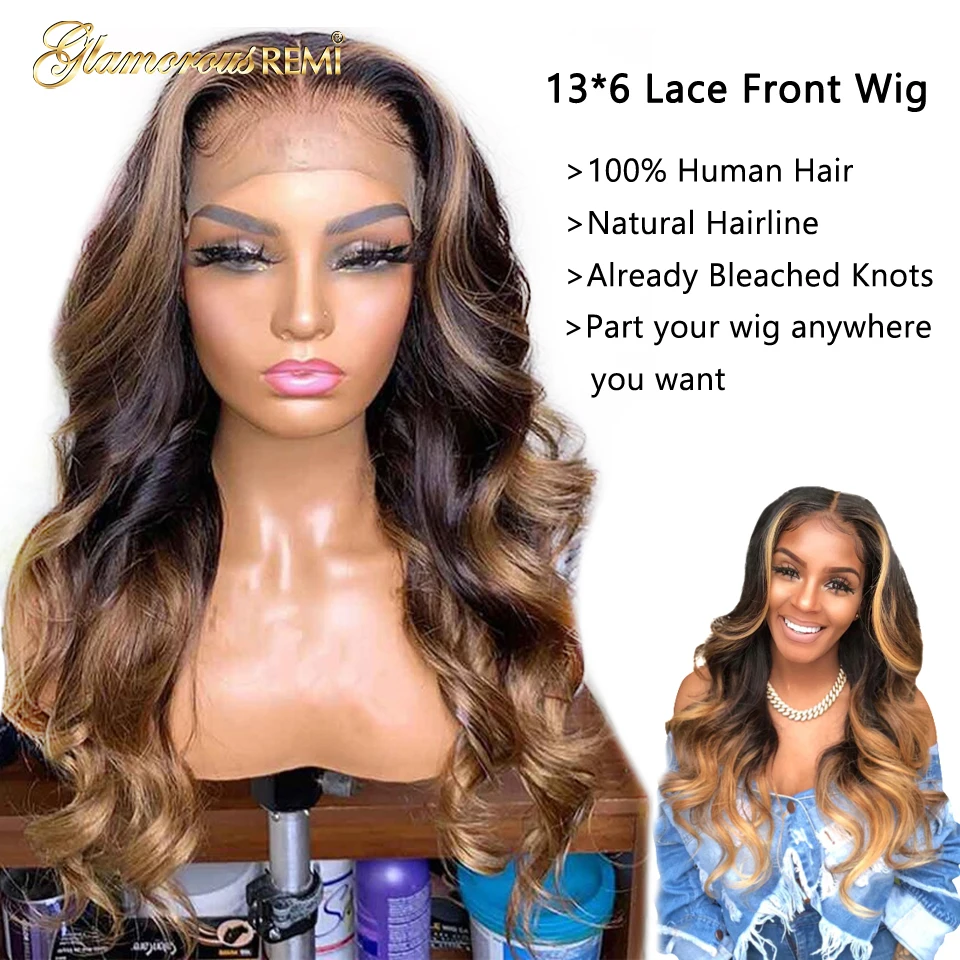 Бразильские волосы Remy кружевные передние человеческие парик 13*6 глубокая часть