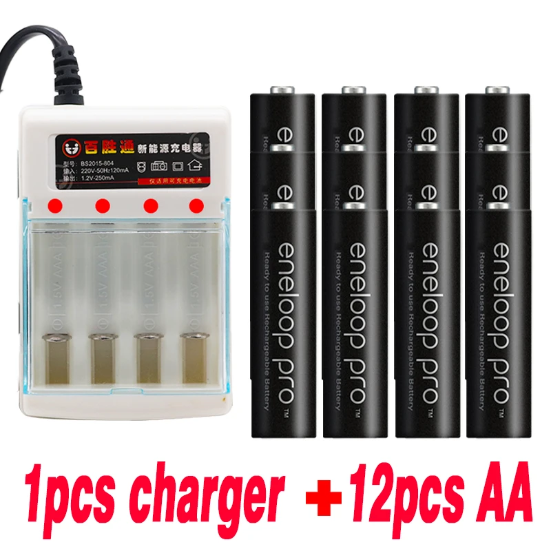 Новая батарея основная Pro AA3800 MAH 1 2 V Ni-MH игрушечная перезаряжаемая с зарядным