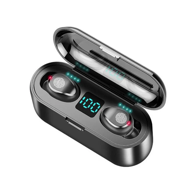 8D 2000 mAh A Беспроводные наушники с Bluetooth 5,0, IPX7, водонепроницаемые, 9D, стерео, спортивные наушники с 4000 мАч, внешний аккумулятор, TWS, Bluetooth наушники - Цвет: 8D 2000 mAh A