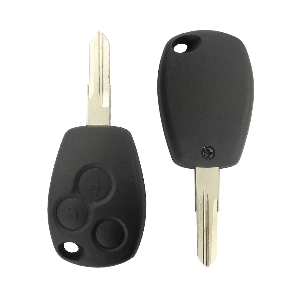 OkeyTech дистанционный Автомобильный ключ оболочки для Renault Duster Clio DACIA 3 Twingo Logan Sandero Modus для Nissan 3 кнопки с лезвием VAC102