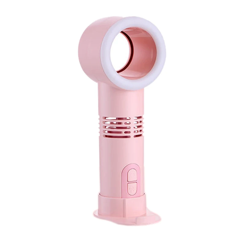 Pink 2 Горячий TOD-Usb ручной мини-кулер Leafless вентилятор перезаряжаемый портативный Leafless мини-вентилятор ручной вентилятор для наружного использования - Цвет: Pink 2