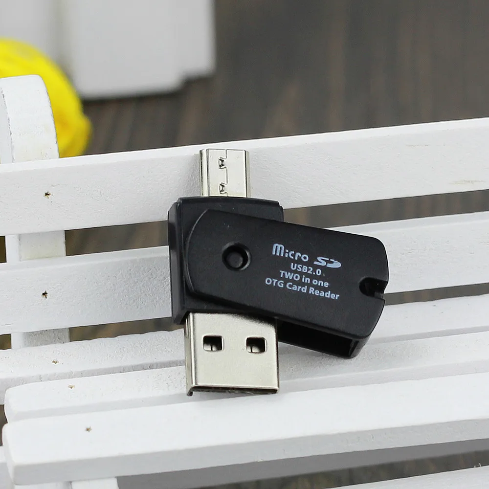 OTG Micro USB к 2 0 SD TF кардридер адаптер пластик для телефонов Android Обмен файлами