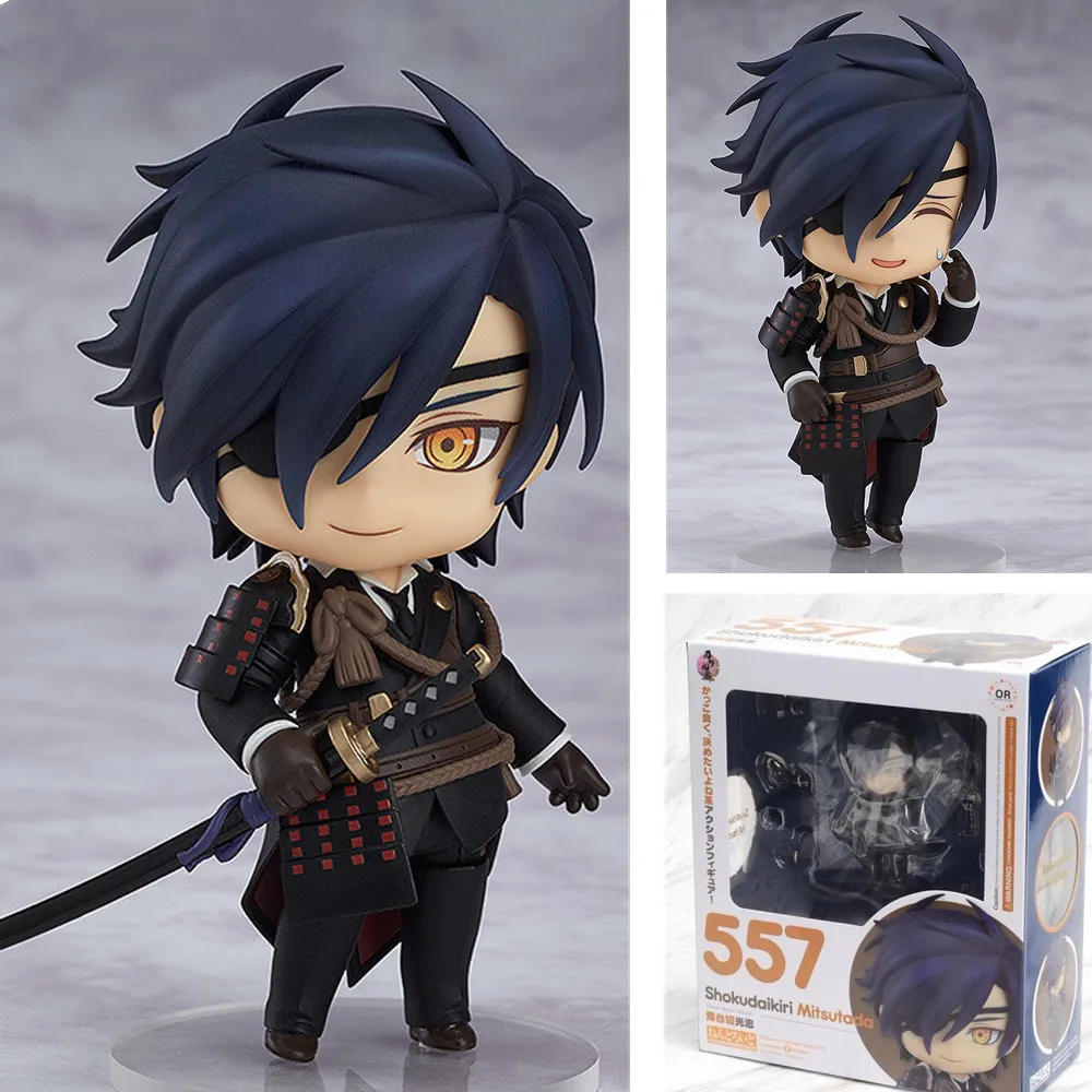 

Anime Japan Cartoon Figures Touken Ranbu Online Shokudaikiri Mitsutada #557 Movable Cute Toys PVC Action Figures Brinquedos Doll