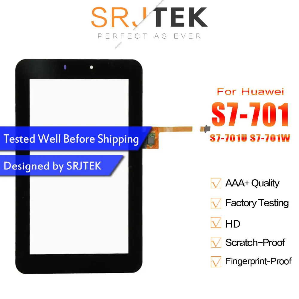 

Оптовая продажа, 7-дюймовый планшетный ПК HuaWei MediaPad 7 Youth s7-701 S7-701u S7-701w HMCF070-0880-v5, сенсорный дигитайзер, ремонт датчика